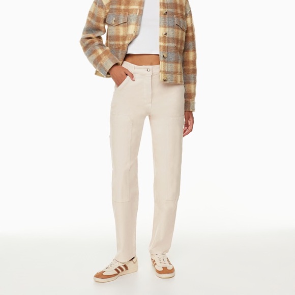 Aritzia Wilfred Free Brennan Utility Pant Gd Birch Cream Light Tan